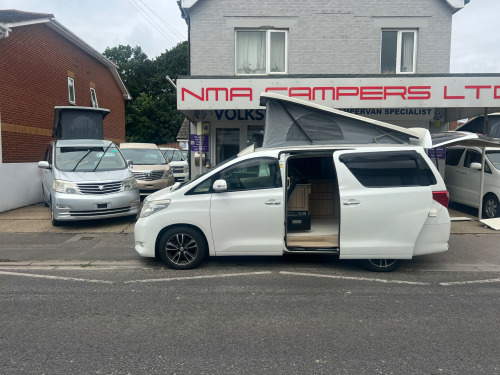 Toyota Alphard  New shape 2.4 petrol auto camper, pop top roof