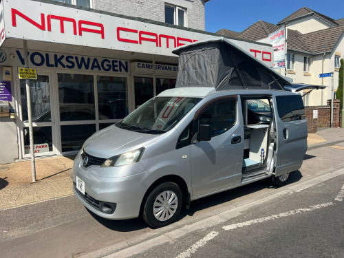 Nissan NV200  1.6 Petrol Automatic Camper  Elevating Roof, L shape Pull Out Bed on Runner