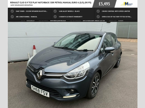 Renault Clio  0.9 TCe Play Hatchback 5dr Petrol Manual Euro 6 (s