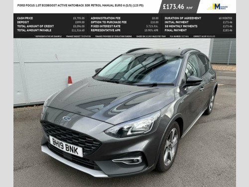 Ford Focus  1.0T EcoBoost Active Hatchback 5dr Petrol Manual E