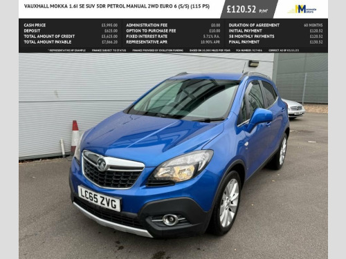 Vauxhall Mokka  1.6i SE SUV 5dr Petrol Manual 2WD Euro 6 (s/s) (11