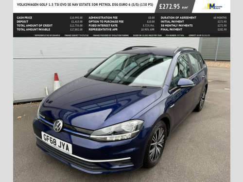 Volkswagen Golf  1.5 TSI EVO SE Nav Estate 5dr Petrol DSG Euro 6 (s