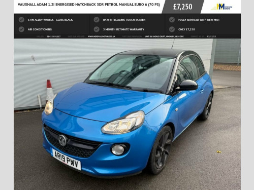 Vauxhall ADAM  1.2i ENERGISED Hatchback 3dr Petrol Manual Euro 6  