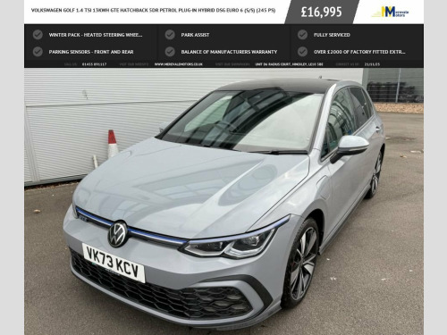 Volkswagen Golf  1.4 TSI 13kWh GTE Hatchback 5dr Petrol Plug-in Hyb