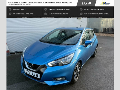 Nissan Micra  1.0 IG Acenta Limited Edition Hatchback 5dr Petrol 