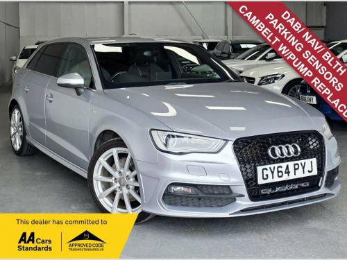 Audi A3  2.0 TDI S line Sportback 5dr Diesel S Tronic quatt 