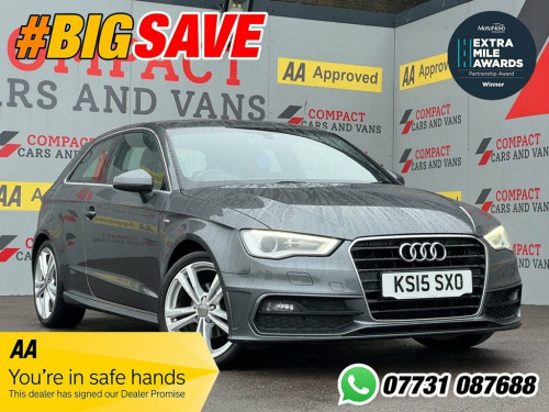 Audi A3  2.0 TDI S LINE 3d 148 BHP