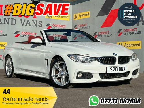 BMW 4 Series  2.0 425d M Sport Convertible 2dr Diesel Auto Euro 