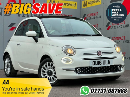 Fiat 500  1.2 Lounge Hatchback 3dr Petrol Manual Euro 6 (s/s