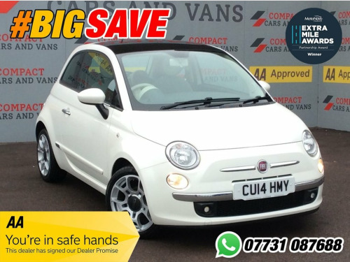 Fiat 500  1.2 Lounge Hatchback 3dr Petrol Dualogic Euro 6 (s