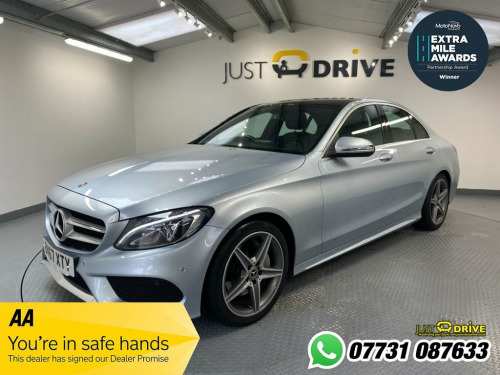 Mercedes-Benz C-Class C200 2.0 C200 AMG Line (Premium) Saloon 4dr Petrol G-Tr
