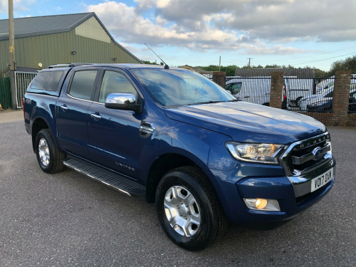 Ford Ranger  2.2 RANGER LIMITED 4X4 TDCI  DOUBLE CAB FSH MET OCEAN BLUE FSH CLEAN TRUCK