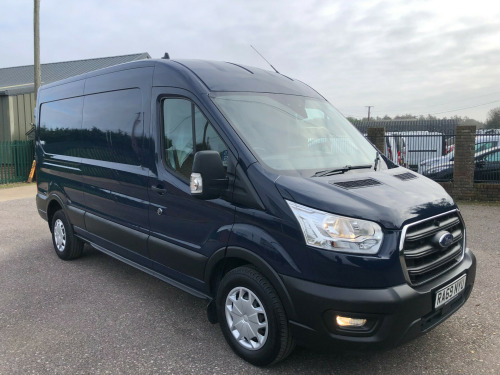 Ford Transit  2.0 EcoBlue 130ps  LWB H2 Trend Van FSH GOOD SPEC AIR CON SAT NAV STUNNING 