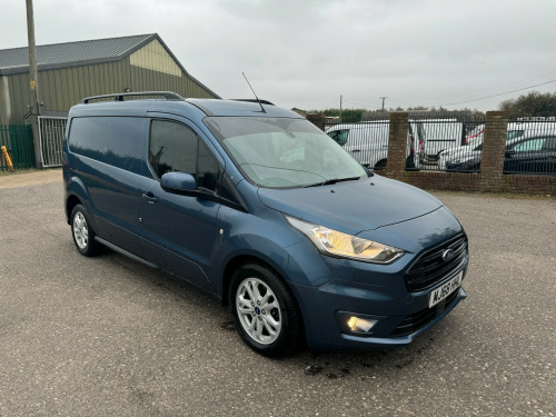 Ford Transit Connect  1.5 EcoBlue 120ps Limited Van LWB FSH AIR CON CHROME BLUE VERY CLEAN