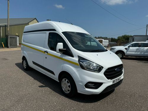 Ford Transit Custom 2.0 EcoBlue 130ps High Roof Trend Van LWB WORKSHOP AIR CON FSH REAR RACKIN