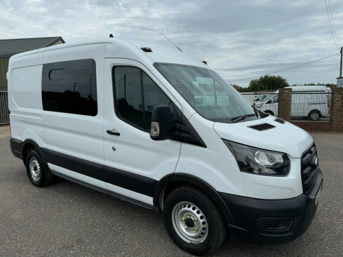 Ford Transit  350 2.0 EcoBlue 130psL2 H2 MWB Leader Van MESS VAN CREW CAB AIR CON