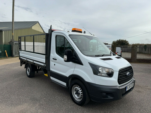 Ford Transit  2.0 350 FWD DROPSIDE 130 MWB WITH TAIL LIFT ONLY 21000 MILES EX COUNCIL