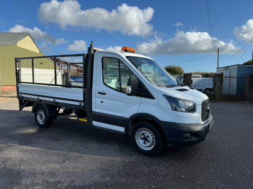 Ford Transit  2.0 350 FWD DROPSIDE 130 MWB WITH TAIL LIFT ONLY 21000 MILES EX COUNCIL