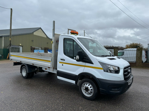 Ford Transit  2.0 350 EcoBlue XLWB L4 DROPSIDE UTILITY TWIN REAR WHEEL TOWBAR FLASHING BE 