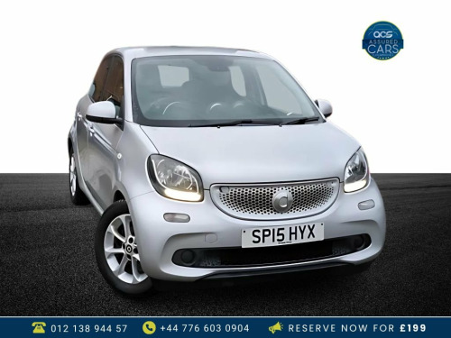 Smart forfour  1.0 PASSION 5d 71 BHP £0 Tax_Low Miles_Long 