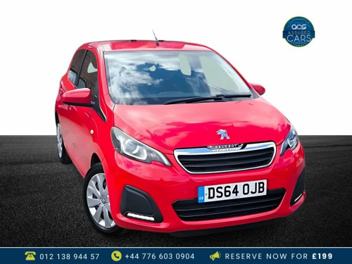 Peugeot 108  1.0 ACTIVE 5d 68 BHP £0 Tax_Long MOT_Low Ins