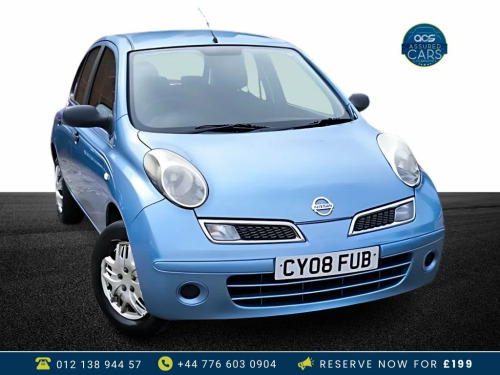 Nissan Micra  1.2 VISIA 5d 65 BHP Low Insurance_Long MOT_1.2L_Pe