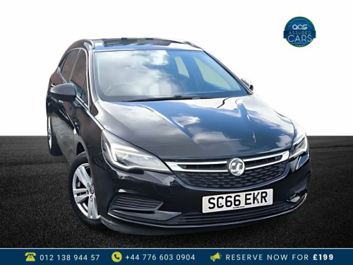 Vauxhall Astra  1.6 DESIGN CDTI ECOFLEX S/S 5d 108 BHP £0 Ta