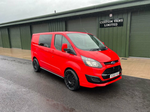 Ford Transit Custom  FORD TRANSIT CUSTOM 170 7 SEAT CREW VAN RED ***VAT