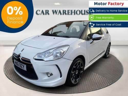 Citroen DS3  1.6 THP DSPORT PLUS 3d  LEATHER  3 MONTHS WARRANTY ++ 12 MONTHS MOT