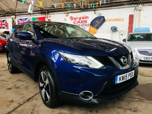 Nissan Qashqai  1.5 dCi n-tec 12 MONTHS MOT + 3 MONTHS WARRANTY NATION WIDE 3 VIEW CAMERA