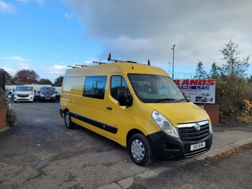 Vauxhall Movano  F3500 L3H2 CDTI 2300CC 125BHP LWB CREW VAN NO VAT