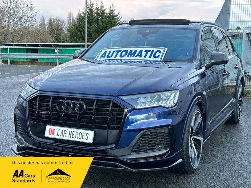 Audi Q7  AUTO 7 SEATER 3.0 TDI V6 50 BLACK EDITION MHEV QUATTRO 281 BHP ( AUTOMATIC  