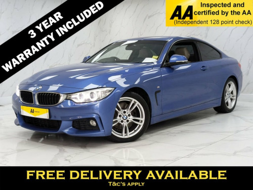 BMW 4 Series  2.0 425D M SPORT 2d 215 BHP CREAM LEATHER, SAT NAV