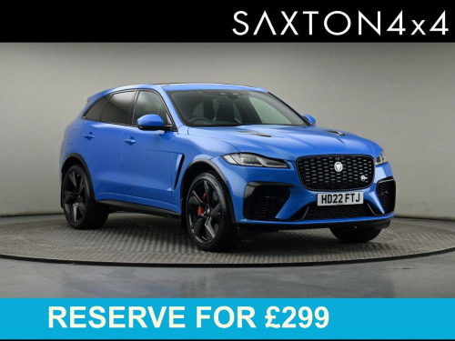 Jaguar F-PACE  5.0 P550 V8 SVR SUV 5dr Petrol Quickshift AWD Euro 6 (s/s) (550 ps)