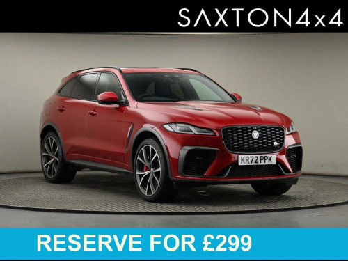 Jaguar F-PACE  5.0 P550 V8 SVR SUV 5dr Petrol Quickshift AWD Euro 6 (s/s) (550 ps)