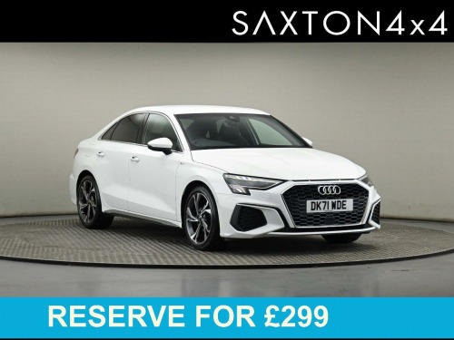 Audi A3  1.0 TFSI 30 S line Saloon 4dr Petrol S Tronic Euro 6 (s/s) (110 ps)