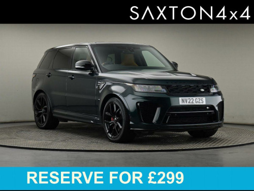 Land Rover Range Rover Sport 5.0 P575 V8 GPF SVR SUV 5dr Petrol Auto 4WD Euro 6 (s/s) (575 ps)