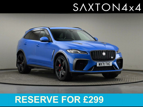 Jaguar F-PACE  5.0 P550 V8 SVR SUV 5dr Petrol Quickshift AWD Euro 6 (s/s) (550 ps)