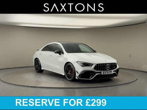 Mercedes-Benz CLA  2.0 CLA45 AMG S Plus Coupe 4dr Petrol 8G-DCT 4MATIC+ Euro 6 (s/s) (421 ps) 