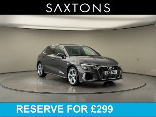 Audi A3  1.5 TFSI 35 S line Sportback 5dr Petrol S Tronic Euro 6 (s/s) (150 ps) 