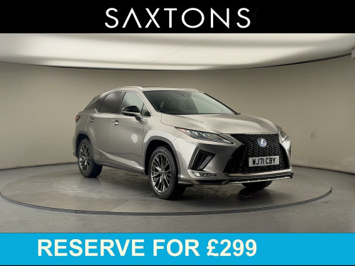 Lexus RX  3.5 450h V6 F Sport SUV 5dr Petrol Hybrid E-CVT 4WD Euro 6 (s/s) (313 ps) 