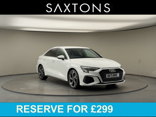 Audi A3  1.0 TFSI 30 S line Saloon 4dr Petrol S Tronic Euro 6 (s/s) (110 ps) 