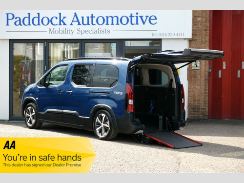 Peugeot Rifter  Inspire GT LWB, 'Switch' Automatic, Disabled, Wheelchair Accessible Vehicle