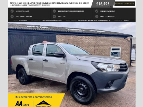 Toyota Hi-Lux  2.4 D-4D Active Pickup Double Cab 4dr Diesel Manua 