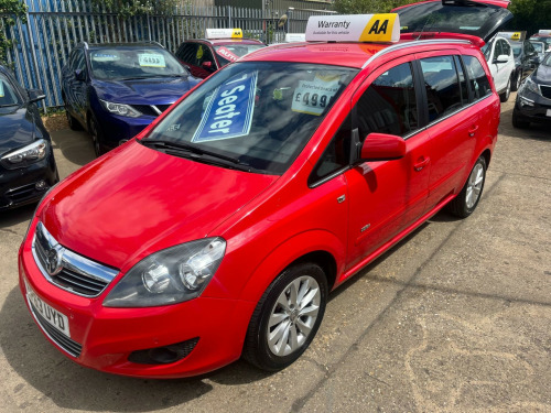 Vauxhall Zafira  1.8 16V Design Euro 5 5dr (SNav)