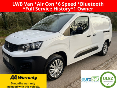Peugeot Partner  1.5 BlueHDi 950 Professional Premium Long Panel Van 6dr Diesel Manual LWB E