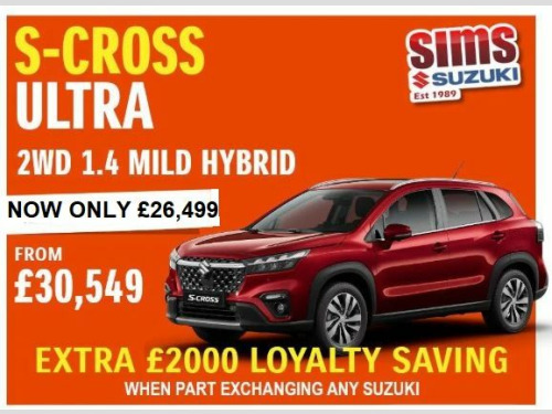 Suzuki S-Cross  1.4 Ultra 2WD  48V hybrid 5dr