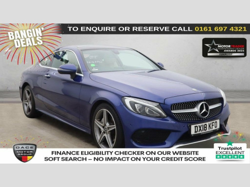 Mercedes-Benz C-Class C200 2.0 C200 AMG Line (Premium) Coupe 2dr Petrol G-Tro