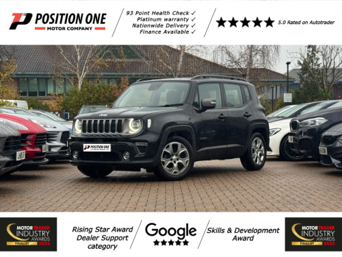 Jeep Renegade  1.0 GSE T3 Limited SUV 5dr Petrol Manual Euro 6 (s/s) (120 ps)