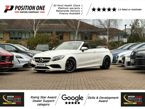 Mercedes-Benz C-Class  4.0 C63 V8 BiTurbo AMG (Premium) Cabriolet 2dr Petrol SpdS MCT Euro 6 (s/s) 